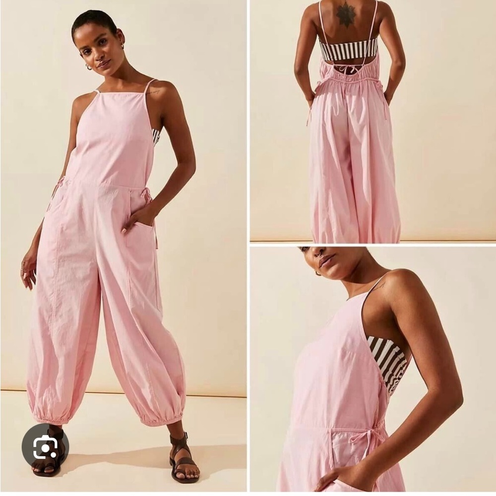 Free People Saturday City Low-Back Jumpsuit - NWT